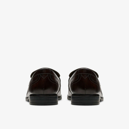 Brandon Step Loafer Dark Brown Leather | Clarks discount - Men