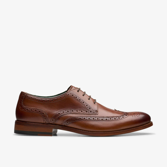 Craft James Tip Brogue Mid Tan Leather | Clarks online - Men