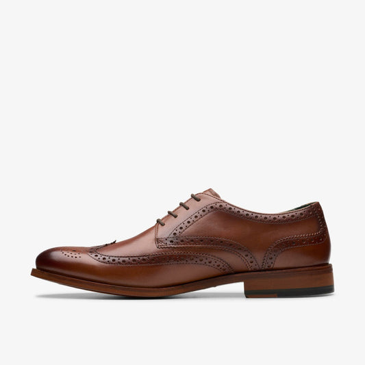 Craft James Tip Brogue Mid Tan Leather | Clarks online - Men