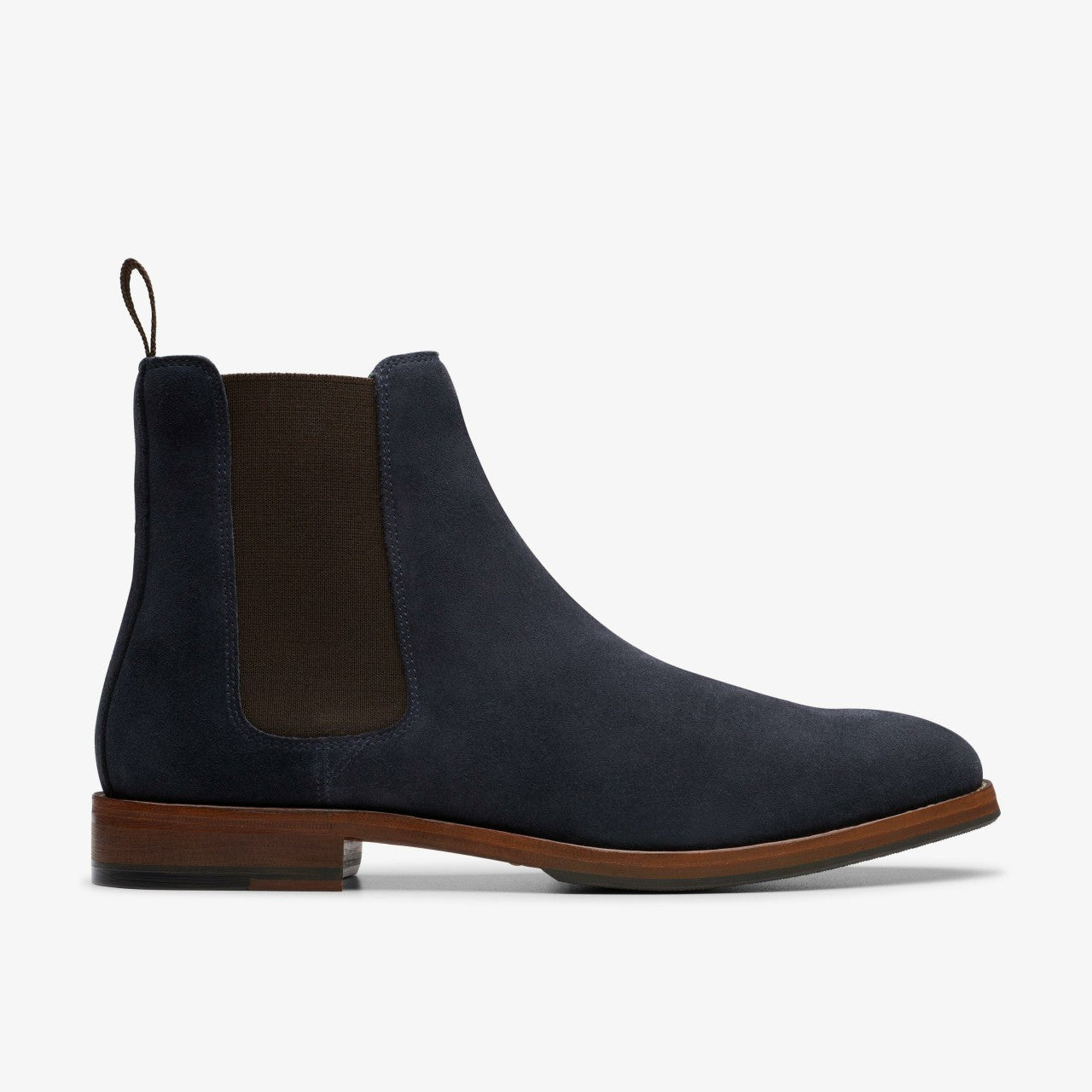 Craft James Top Chelsea Boot Navy Suede | Clarks online - Men