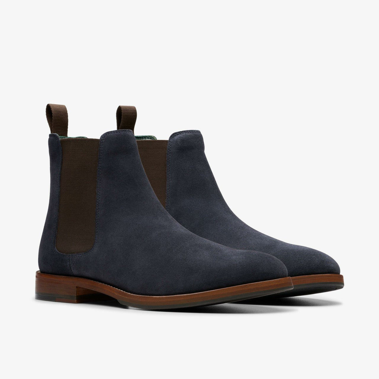 Craft James Top Chelsea Boot Navy Suede | Clarks online - Men
