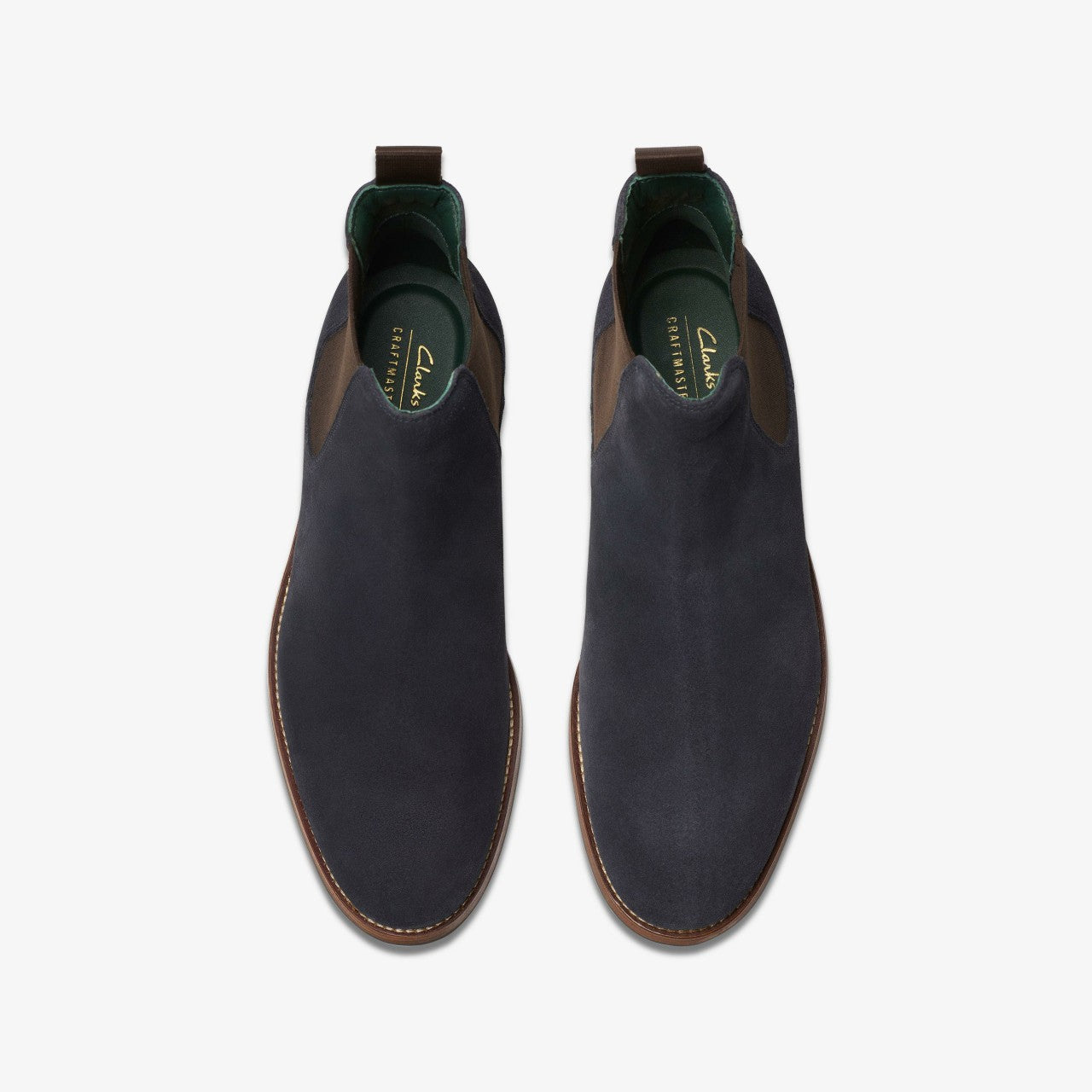 Craft James Top Chelsea Boot Navy Suede | Clarks online - Men