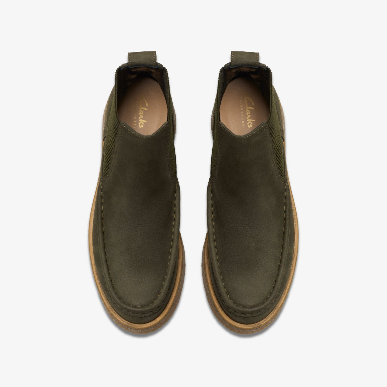 Linoso Top Ankle Boot Dark Green Nubuck | Clarks discount - Women