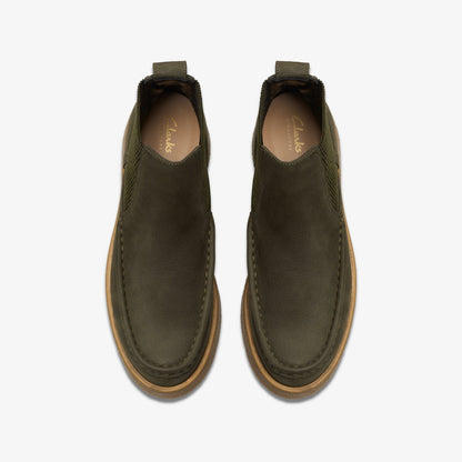 Linoso Top Ankle Boot Dark Green Nubuck | Clarks discount - Women