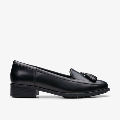 Havisham Edge Loafer Black Leather | Clarks on Sale - Women