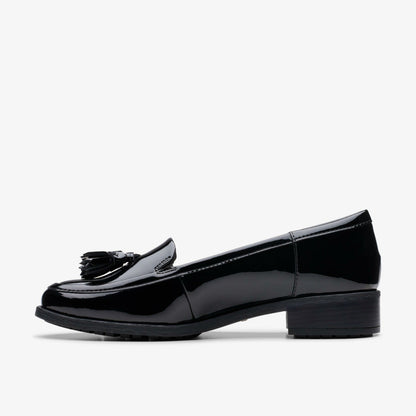 Havisham Edge Loafer Black Patent | Clarks for sale - Women