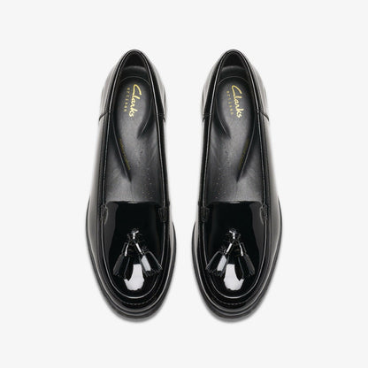 Havisham Edge Loafer Black Patent | Clarks for sale - Women