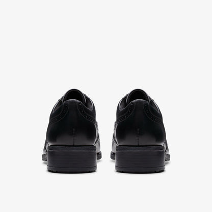 Havisham Oak Black Leather | Clarks on Sale - Women