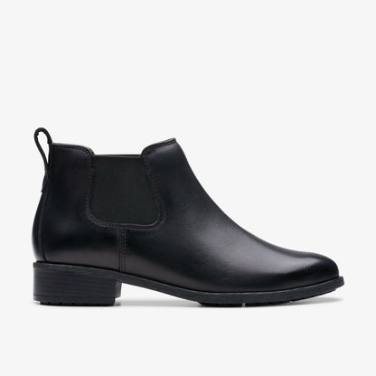 Havisham Top Ankle Boot Black Leather | Clarks discount - Women