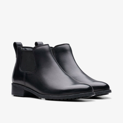 Havisham Top Ankle Boot Black Leather | Clarks discount - Women