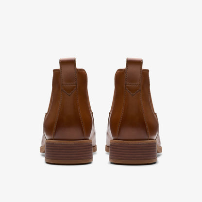 Havisham Top Ankle Boot Tan Leather | Clarks outlet - Women