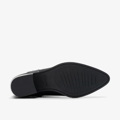 Morzine Rise Black Leather | Clarks for sale - Women