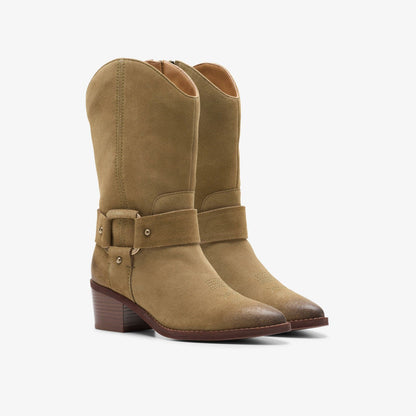 Morzine Rise Dark Sand Suede | Clarks Sale - Women