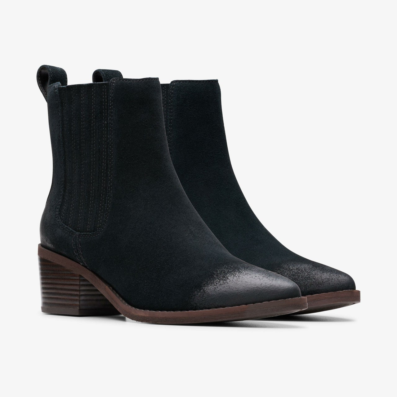 Morzine Top Ankle Boot Black Suede | Clarks discount - Women