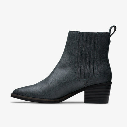 Morzine Top Ankle Boot Pewter Metallic | Clarks online - Women