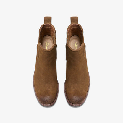 Chamberly Top Walnut Suede | Clarks outlet - Women