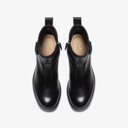 Chamberly Trim Black Leather | Clarks discount - Women
