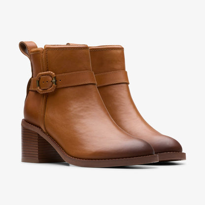 Chamberly Trim Mid Tan Leather | Clarks online - Women