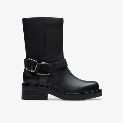 Rebelle Up Black Leather | Clarks for sale - Women