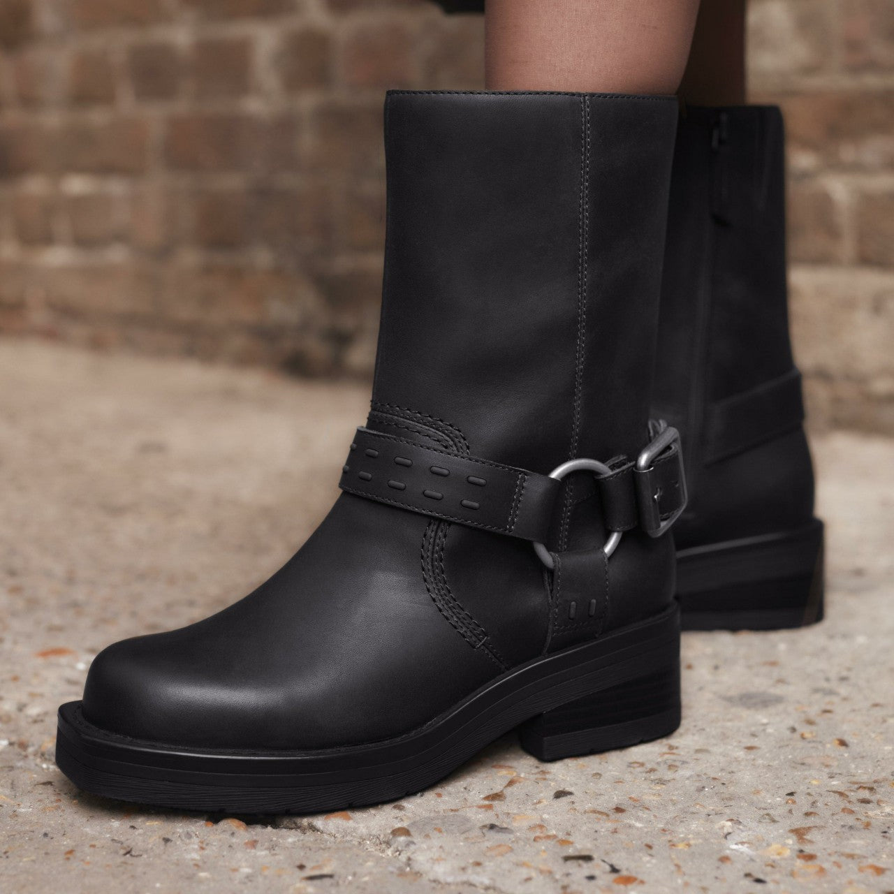 Rebelle Up Black Leather | Clarks for sale - Women