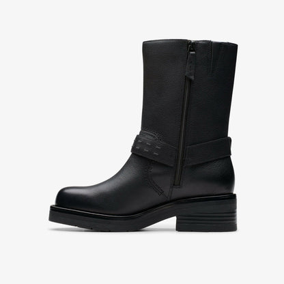 Rebelle Up Black Leather | Clarks for sale - Women