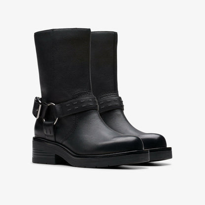 Rebelle Up Black Leather | Clarks for sale - Women