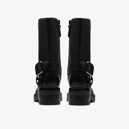 Rebelle Up Black Leather | Clarks for sale - Women