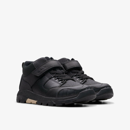 Steggy 2 Glow Kid Black Leather | Clarks discount - Kids