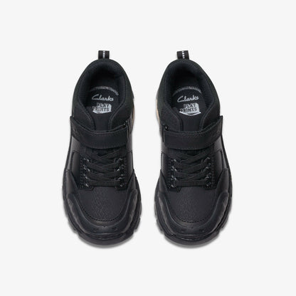 Steggy 2 Glow Kid Black Leather | Clarks discount - Kids