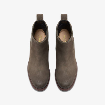 Chamberly Top Mole Grey Suede | Clarks for sale - Women