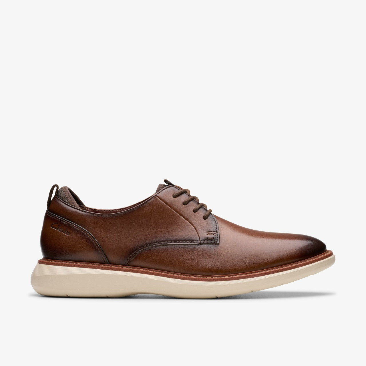Brantin Plain Dark Tan Leather | Clarks online - Men