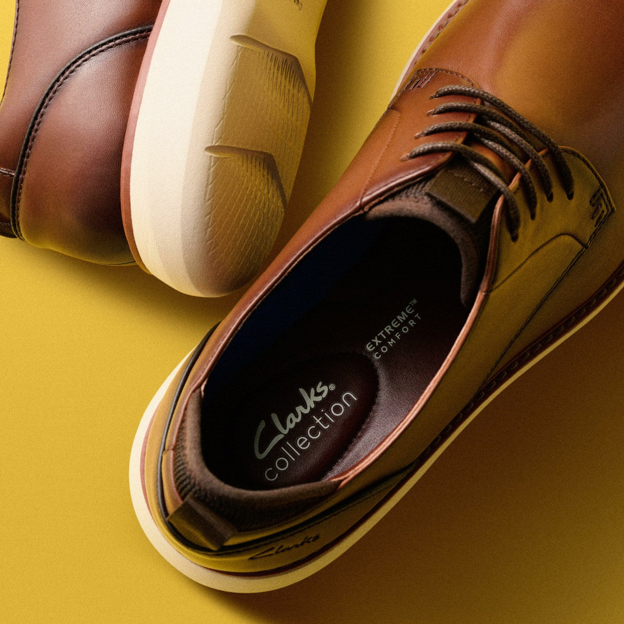 Brantin Plain Dark Tan Leather | Clarks online - Men