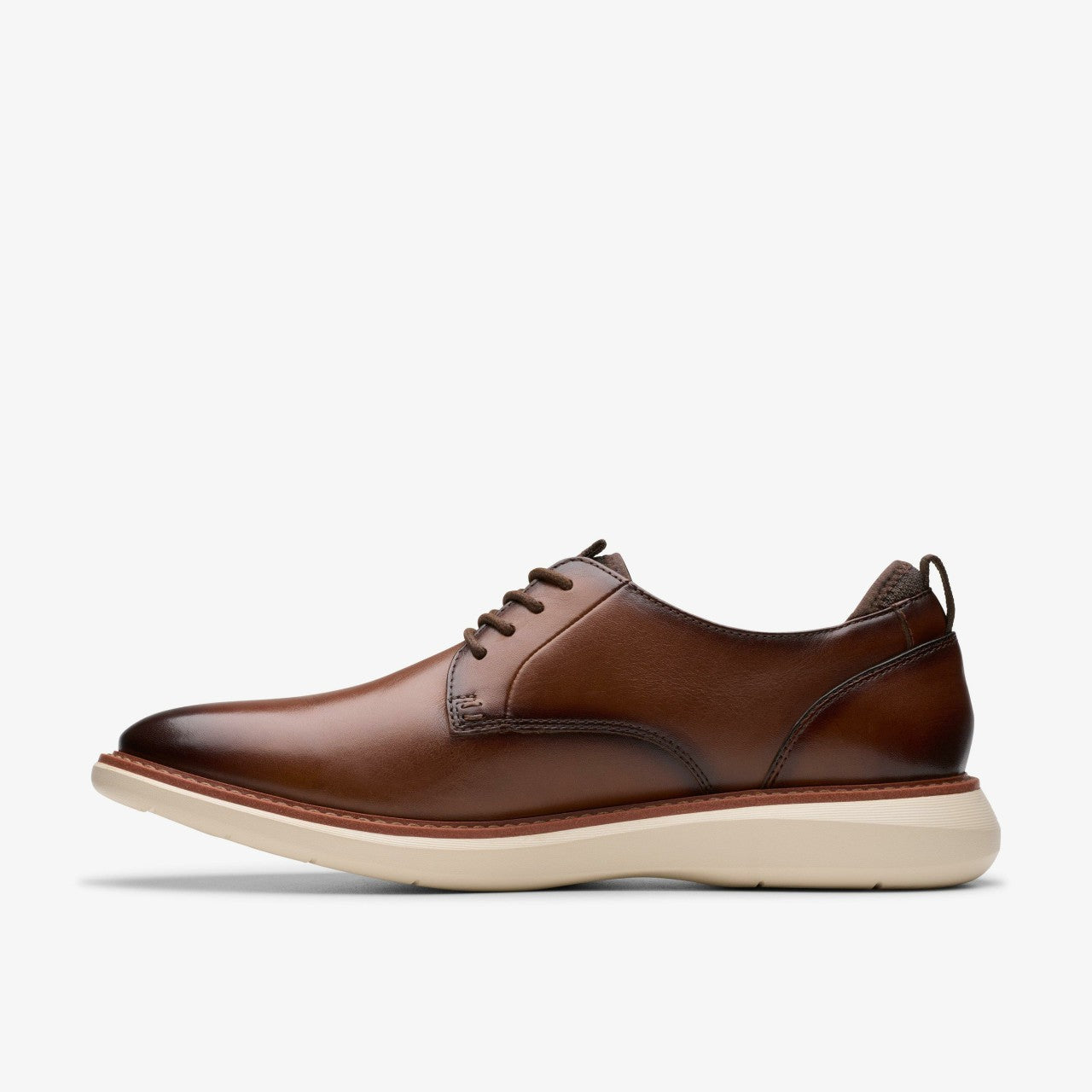 Brantin Plain Dark Tan Leather | Clarks online - Men