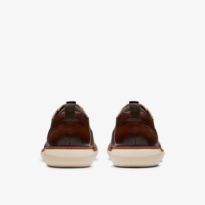 Brantin Plain Dark Tan Leather | Clarks online - Men