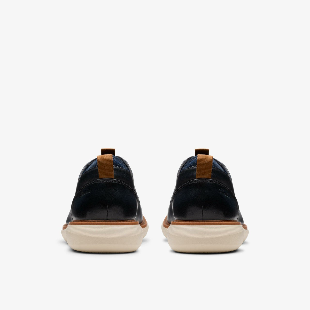 Brantin Plain Navy Leather | Clarks discount - Men
