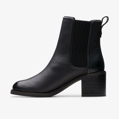 Chamberly Top Black Leather | Clarks Sale - Women