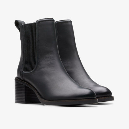Chamberly Top Black Leather | Clarks Sale - Women