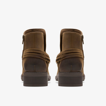 Hearth Kaylie Ankle Boot Mushroom Oily | Clarks discount - Women