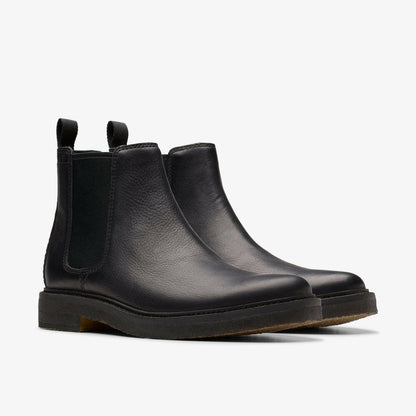 Clarkdale Easy Chelsea Boot Black Leather | Clarks discount - Men