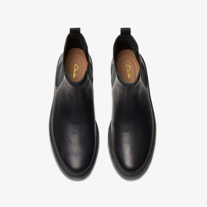 Clarkdale Easy Chelsea Boot Black Leather | Clarks discount - Men