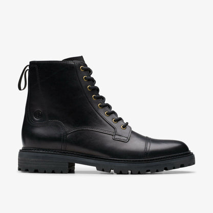 Clarkridge Hi Black Leather | Clarks for sale - Men