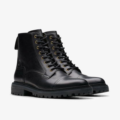 Clarkridge Hi Black Leather | Clarks for sale - Men