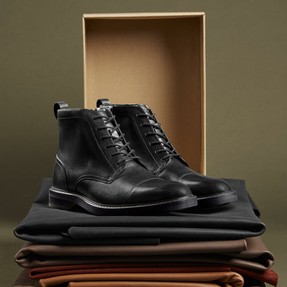 Aldwin Cap Black Leather | Clarks for sale - Men