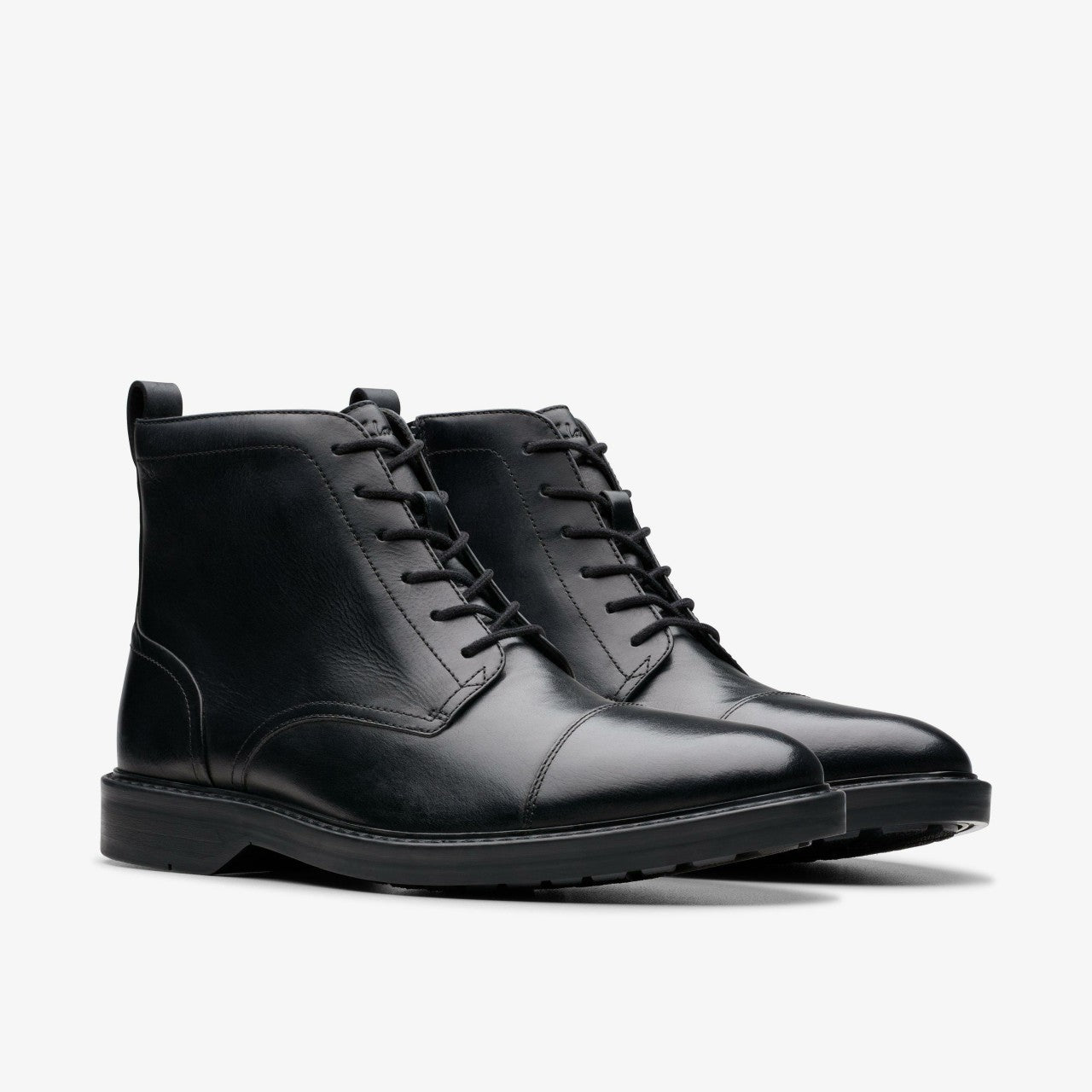 Aldwin Cap Black Leather | Clarks for sale - Men