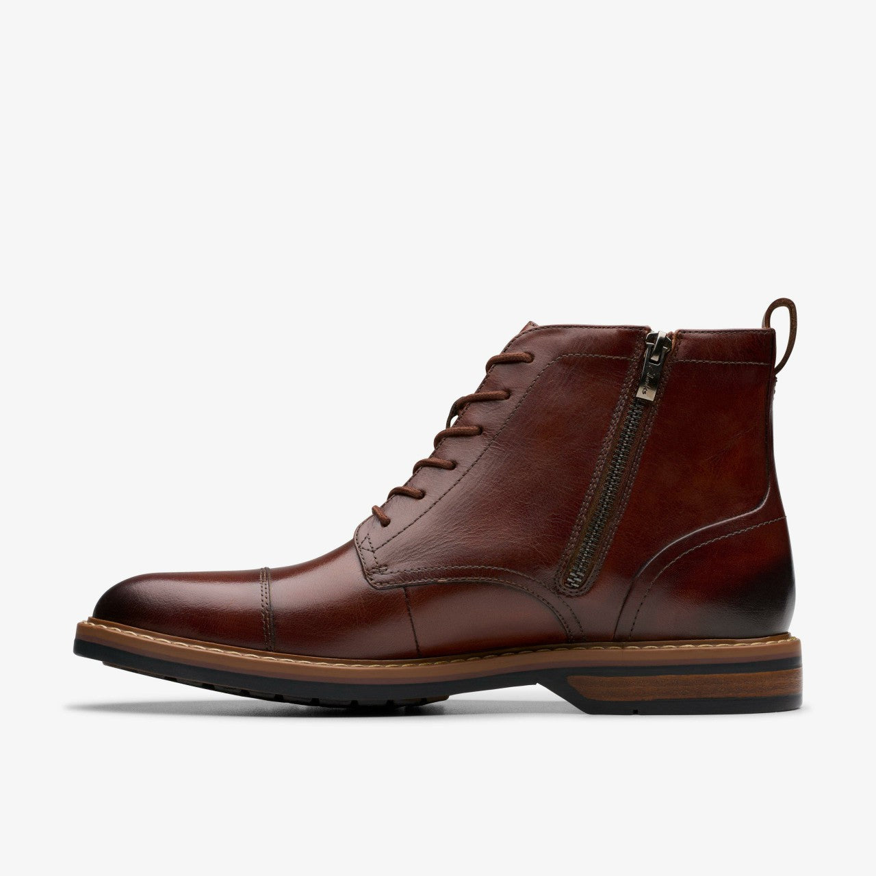 Aldwin Cap Mid Tan Leather | Clarks Sale - Men
