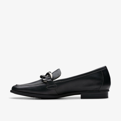 Sarafyna Iris Loafer Black Soft | Clarks for sale - Women