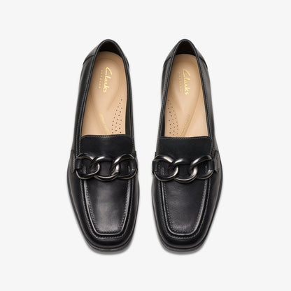Sarafyna Iris Loafer Black Soft | Clarks for sale - Women