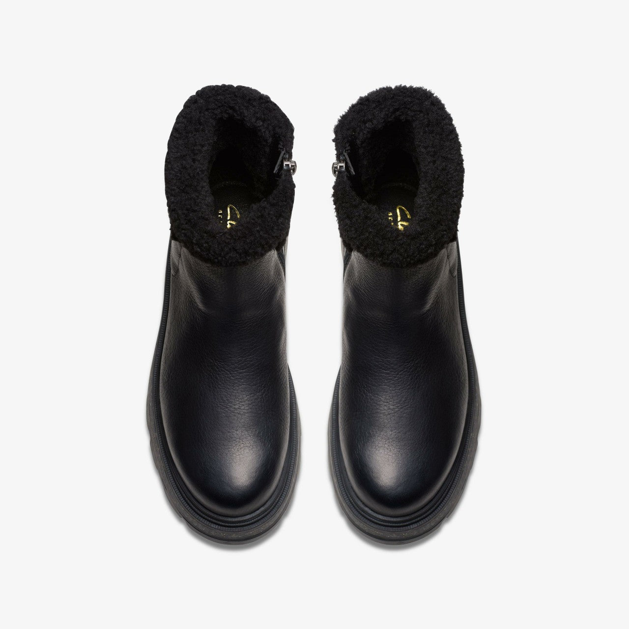Hencroft Madi Waterproof Black Warmlined Leather | Clarks online - Women