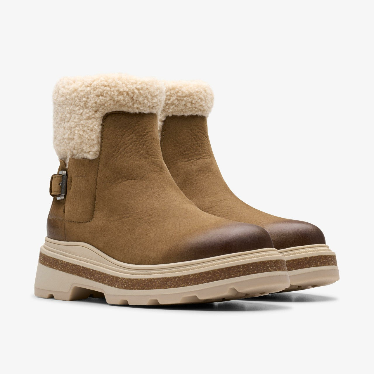 Hencroft Madi Waterproof Dark Sand Warmlined | Clarks on Sale - Women