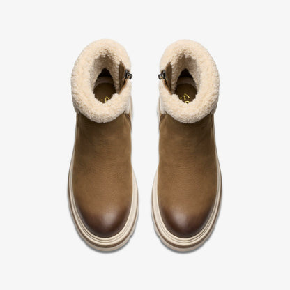 Hencroft Madi Waterproof Dark Sand Warmlined | Clarks on Sale - Women